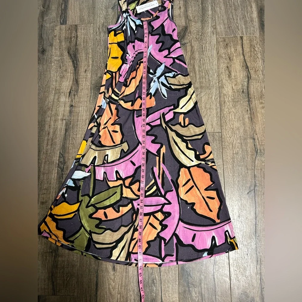 Soft Surroundings Maxi Joylyn maxi Dress, multi Leaf print Size PXS - NWT - Picture 4 of 6